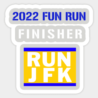 2022 FUN RUN FINISHER Sticker